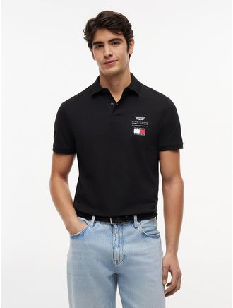 Tommy Hilfiger Mens Tommy x Cadillac F1 Team Logo Polo - Black - XXL