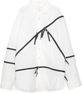 Yoshiokubo Camicia con zip - Bianco