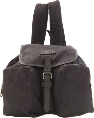 Gucci Black Nylon Backpack (Pre-Owned)
