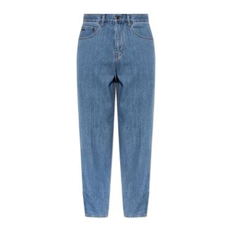 Emporio Armani Loose-fit Jeans, male, Blue, Size: W30 Slightly Tapered Jeans