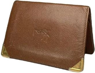 Saint Laurent Pre-owned Wallets, female, Brown, Size: ONE SIZE Pre-owned Vintage Leather Wallet