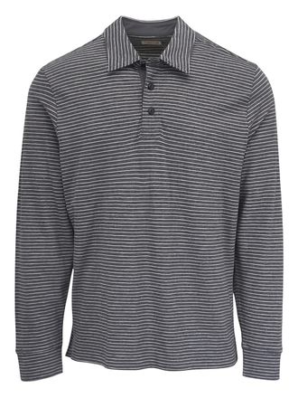 Faherty Sunwash striped polo shirt - Grey