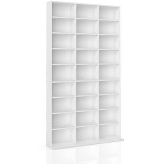 Vicco Estante Para Cds Jukebox, Blanco, 102 X 178 Cm