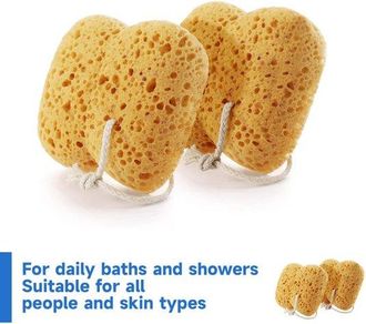 OEM Juego De 2 Esponjas De Ba&ntilde;o Para Una Exfoliaci&oacute;n Suave, Absorbentes Y Duraderas, Con Un Pr&aacute;ctico Anillo Para Colgar Que Facilita El Secado