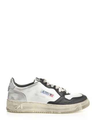 Autry Medalist Low Super Vintage Sneakers Grey-Uomo
