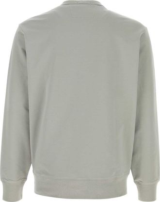 C.P. Company Mens Grey Stretch Cotton Sweatshirt Flintgrey Exterior: Elastane Felpe Sweater