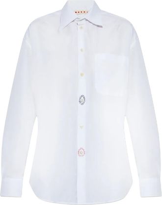 Marni Camicia con ricamo - Bianco