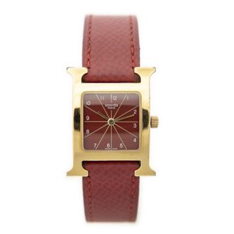 Herm&egrave;s Pre-owned Womens Heure H Watch - Red - One Size