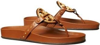 Tory Burch Miller Vintage Plaque Cloud Sandal in Bourbon Miele/bourbon Miele at Nordstrom, Size 6