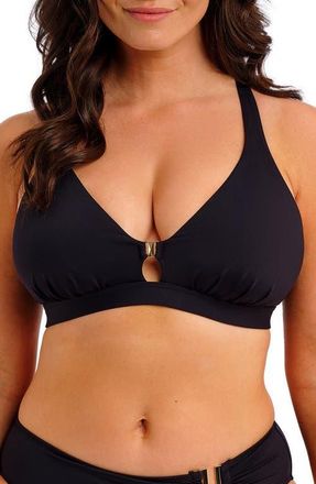 Fantasie Merissa Wireless Bikini Top in Black at Nordstrom, Size Xx-Large