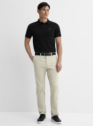 BOSS Mens Minimalist stretch chinos Straight fit