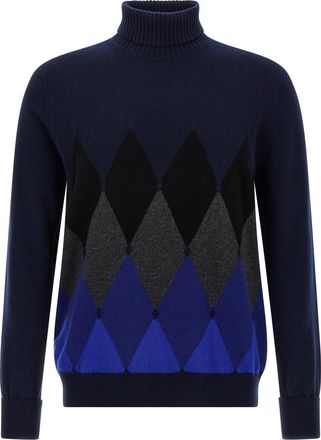 Ballantyne Argyle Turtleneck Maglioni Blu-Uomo