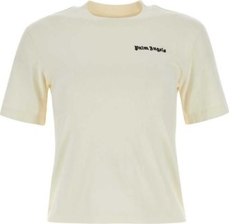 Palm Angels Off White Cotton T-shirt Set