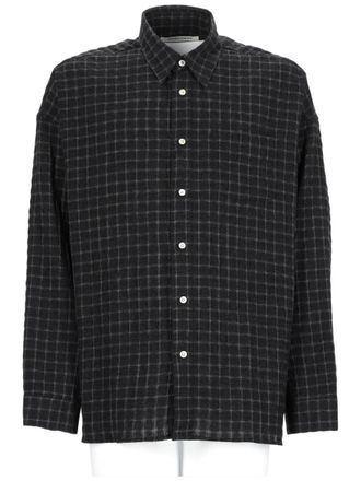 Sunflower Stable Relaxed-Fit Dark Checkered Shirt