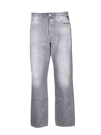 Replay Grey Men Cotton Jeans