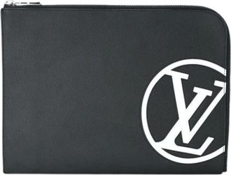Louis Vuitton Vintage, unisex, Zwart, ONE Size, Leer, Pre-owned Pochette
