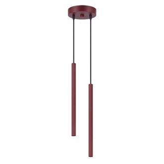 Sollux Lighting L&aacute;mpara colgantes borgo&ntilde;a acero alt. 118 cm