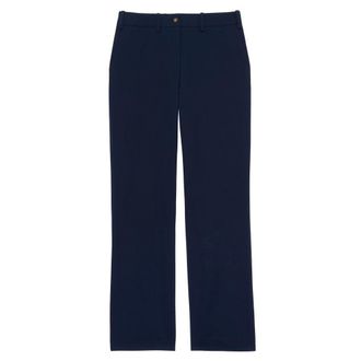 Ines De La Fressange Thelma Broeken - Dames - Straight fit broeken - Blauw - M - Katoen - Broeken