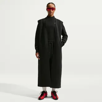 Nike Womens Nike Sportswear Tech Fleece Oversized Sleeveless Duster in Black | IF0266-010