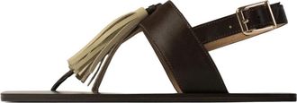 L37 Breath Of Summer Flat Sandal - Dames - Sandalen - Bruin - 36 EU - Leer - Schoenen