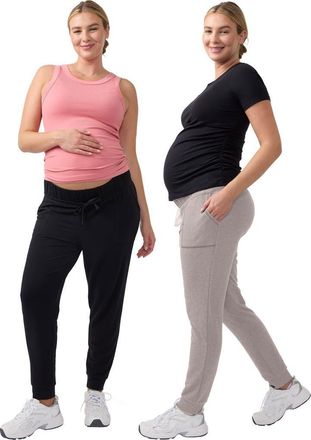 Ingrid & Isabel Knit Jogger Bundle in Black/stone at Nordstrom, Size X-Large