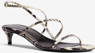 Khaite Sandalen aus Leder in Pythonoptik Loop 35