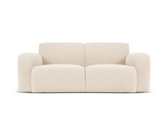 MICADONI Sof&aacute; 2 plazas de tejido boucl&eacute; beige