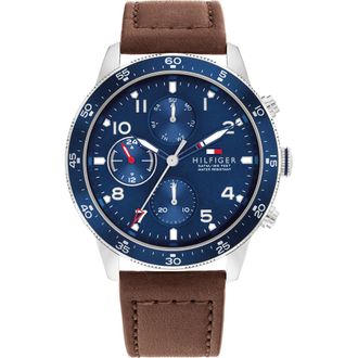 Tommy Hilfiger Jimmy Mens Brown Watch 1791946 material_Leather - One Size