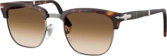Persol Elegante Unisex Zonnebril - Heren - Zonnebrillen - Bruin - 50 MM - Accessoires