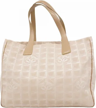 Chanel Beige Nylon Tote Bag (Pre-Owned)