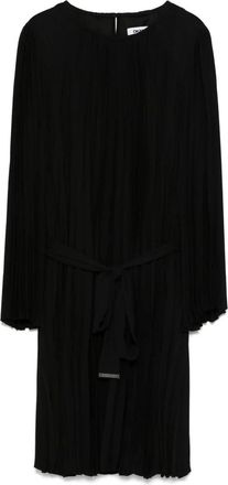 DKNY Geplooide A-lijn jurk - Dames - Casual kleedjes - Zwart - L - Polyester - Kleedjes