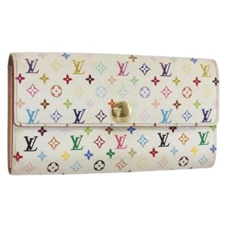 Louis Vuitton Pre-owned Wallets, female, White, Size: ONE SIZE Pre-owned Canvas Wallet