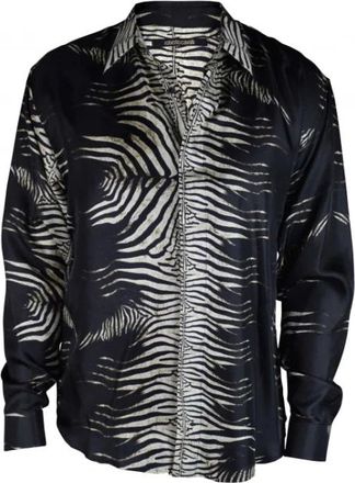 Roberto Cavalli Hombre, Camisas, Negro, Talla: M