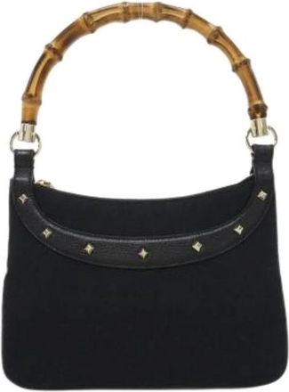 Gucci Pre-owned GG Canvas Shoulder Bag - Dames - Vintage Handtas - Zwart - ONE Size - Vintage