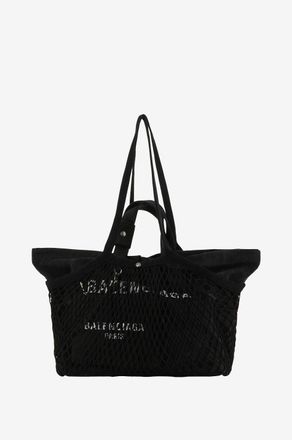 Balenciaga Shopper aus Segeltuch und Netz 24/7 Medium