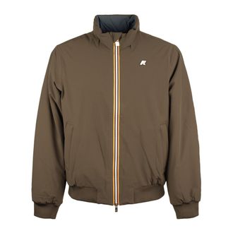 K-Way Arsene St Warm Reversible Olive Green And Airforce Blue