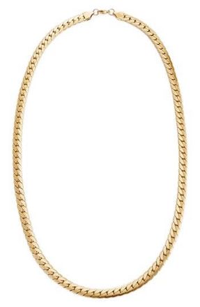 Adornia Mens 18K Gold Plated Stainless Steel Curb Chain Necklace at Nordstrom Rack