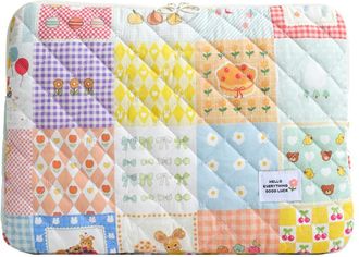 Generic 11/13/15 In Laptop Carrying Case Shockproof Padded Laptop Case Quilted Laptop Protective Bag Soft for School Work Business (style 9)