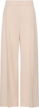 Max Mara Wkdvisivo - Dames - Wijde Broeken - Beige - M - Broeken