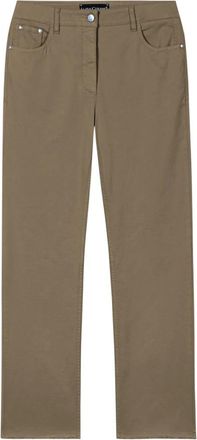 Luisa Cerano Cropped broek - Dames - Vrijetijds broeken - Groen - S - Katoen - Broeken