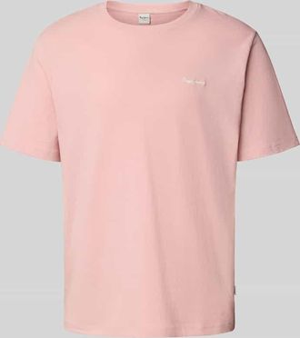 Pepe Jeans London Regular Fit T-Shirt aus reiner Baumwolle in Rosa, Größe M