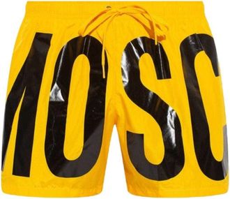 Moschino Heren Logo Zwemshort (Helder geel)
