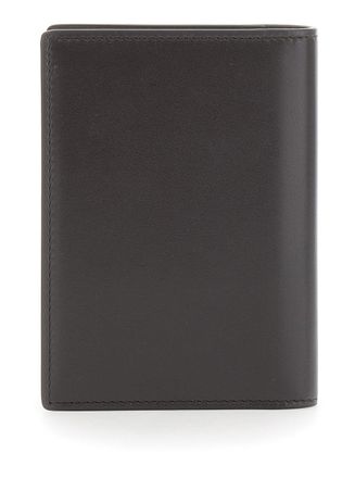 Brunello Cucinelli Leather with Logo Lettering Wallet - Brown