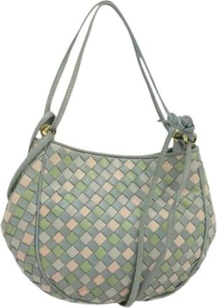 Bottega Veneta Pre-owned Shoulder Bags, female, Multicolor, Size: ONE SIZE Pre-owned Leather Shoulder Bag