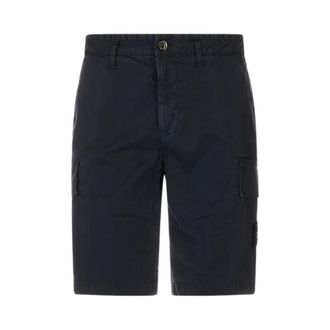 Stone Island Casual Shorts, male, Blue, Size: W32 Bermuda Slim