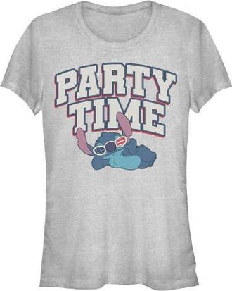Lilo & Stitch Juniors Lilo & Stitch American Party Time T Shirt in Athletic Heather at Nordstrom, Size Xx-Large