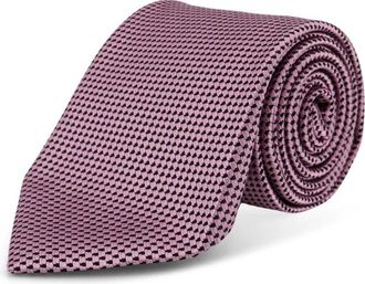 Tom Ford Zijden Das met Micro-patroon - Heren - Stropdassen - Roze - ONE Size - Accessoires