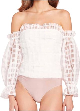 Amanda Uprichard Lynda Bodysuit In White