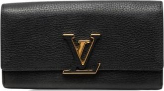 Louis Vuitton Pre-owned Taurillon Capucines Portemonnee - Dames - Vintage Accessoires - Zwart - ONE Size - Leer - Vintage