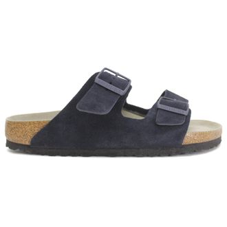 Birkenstock Arizona BS Nubuck Leather Unisex Casual Sandals - Midnight - Size:UK 10.5